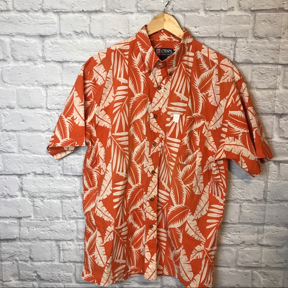 Chaps Ralph Lauren Hawaiian Shirt VTG 211.507